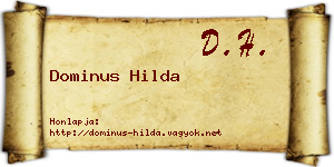 Dominus Hilda névjegykártya